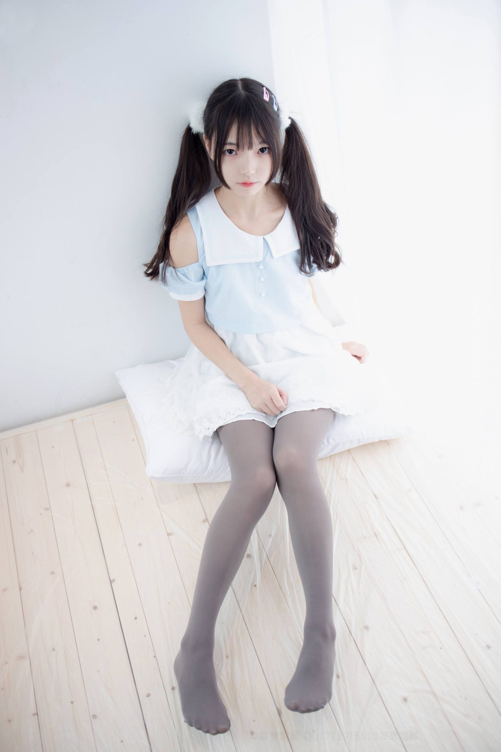 图片[2]-超级甜美的灰丝小姑娘【86P】20005-喵咪图库