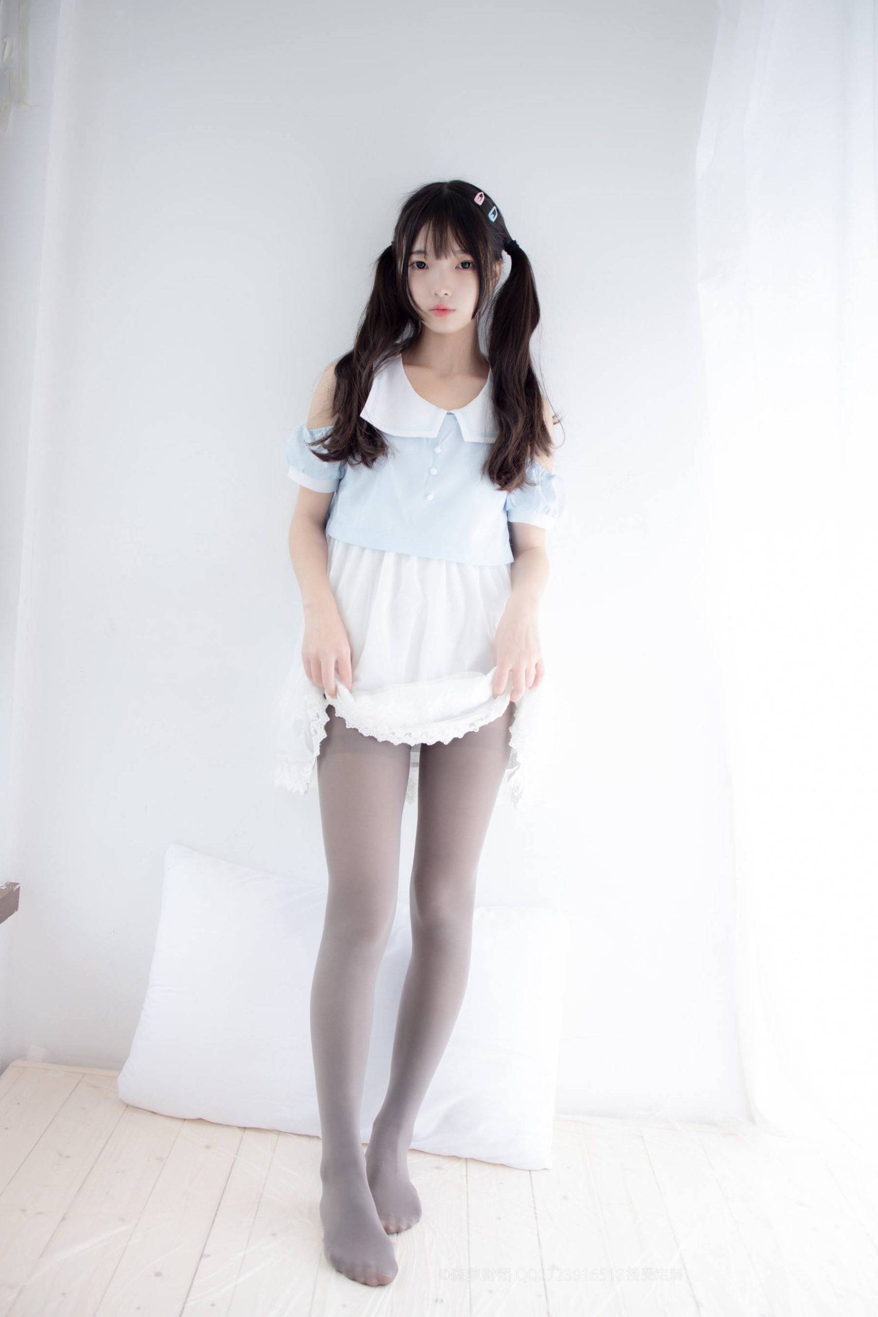 图片[4]-超级甜美的灰丝小姑娘【86P】20005-喵咪图库