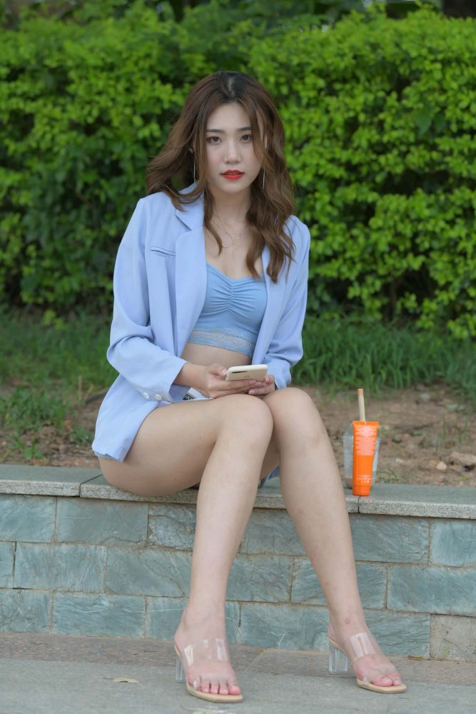 白色热裤女孩【1133P】J1680-喵咪图库