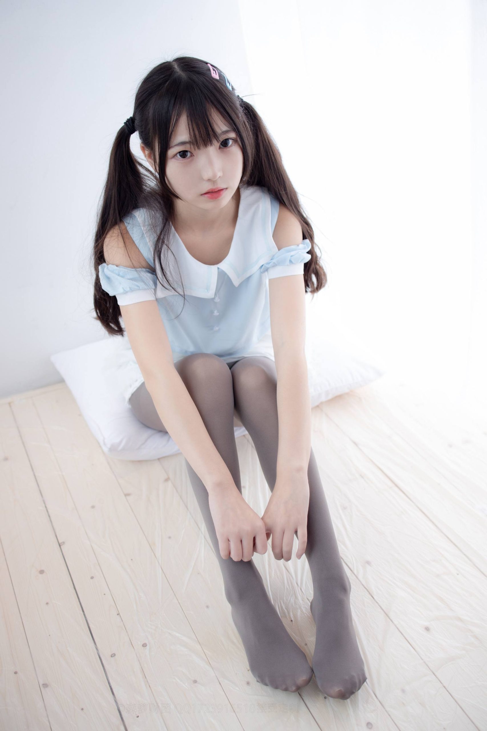 图片[3]-超级甜美的灰丝小姑娘【86P】20005-喵咪图库