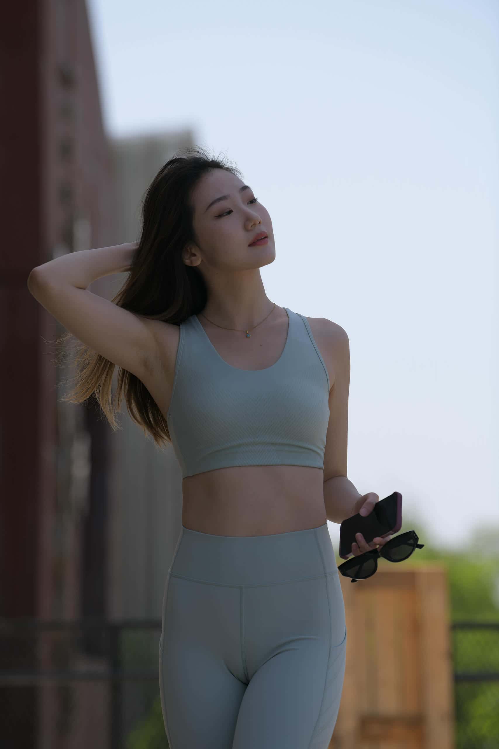 图片[4]-浅绿色瑜伽美女日常【743P】J6194-喵咪图库