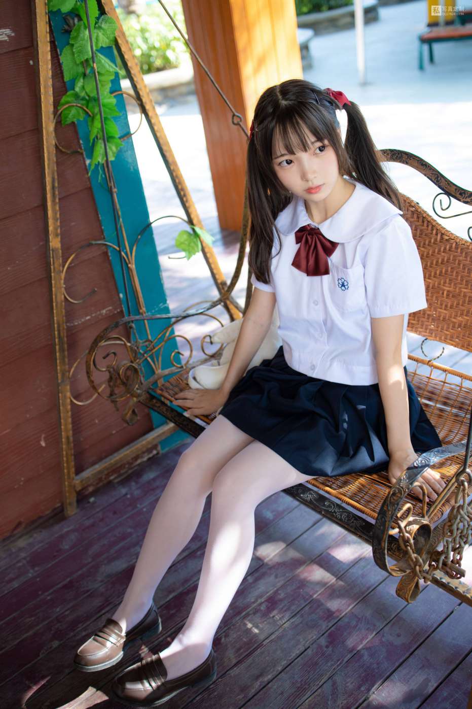 图片[3]-眼神好清澈的双马尾白丝女孩【75P】20019-喵咪图库