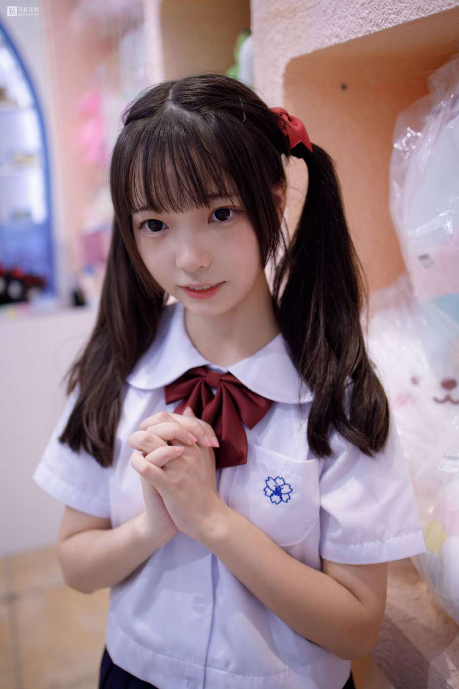 图片[4]-眼神好清澈的双马尾白丝女孩【75P】20019-喵咪图库