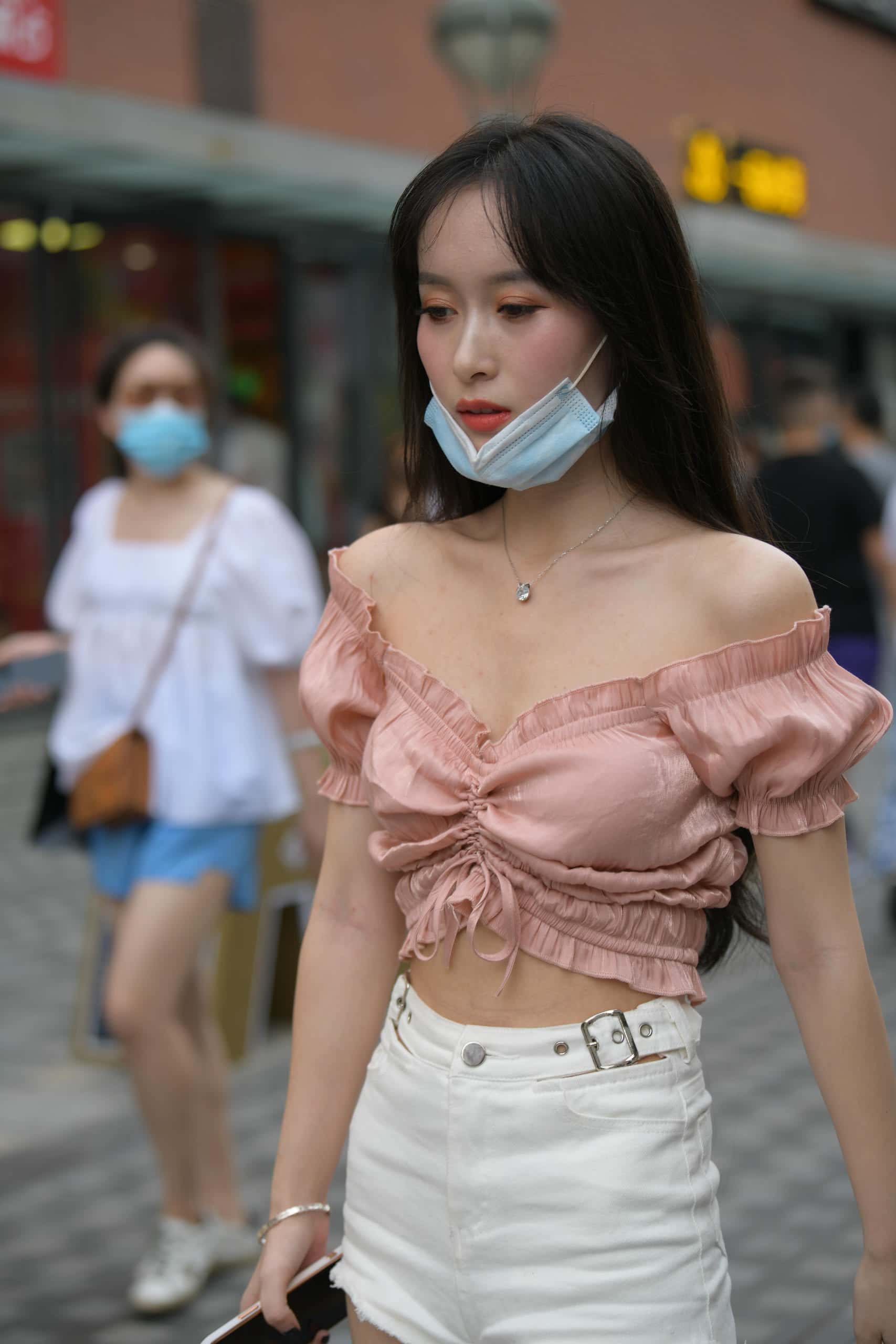 图片[3]-清纯动人粉白搭配【100P】J7926-喵咪图库