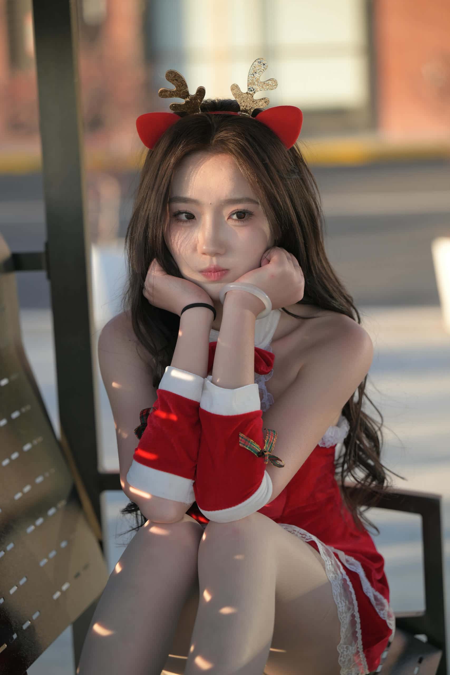 图片[1]-圣诞美眉【1096P】J8264-喵咪图库