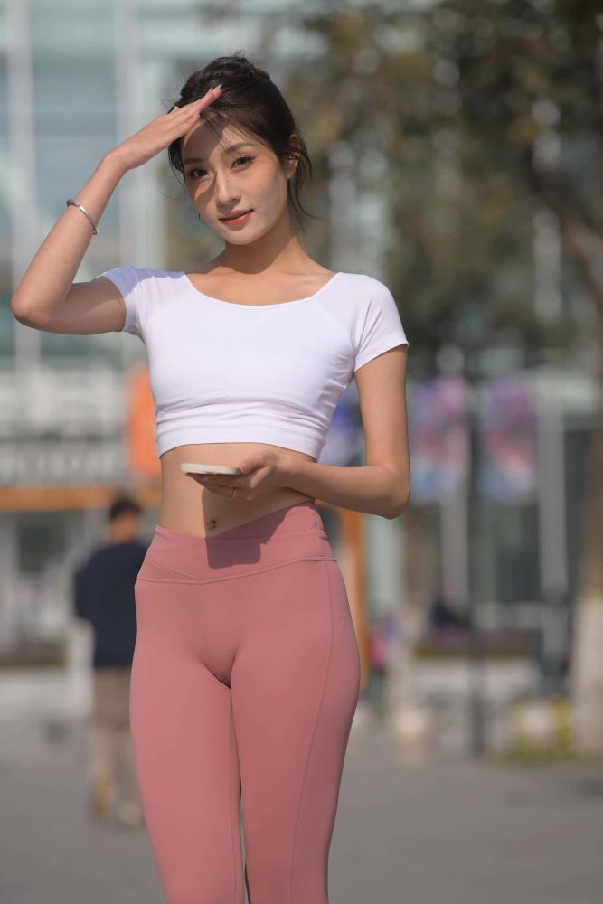 粉红色瑜伽裤女孩【 583P】J4915-喵咪图库